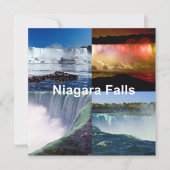 Niagara Herfsten New York Foto Uitzichten Kaart (Voorkant)