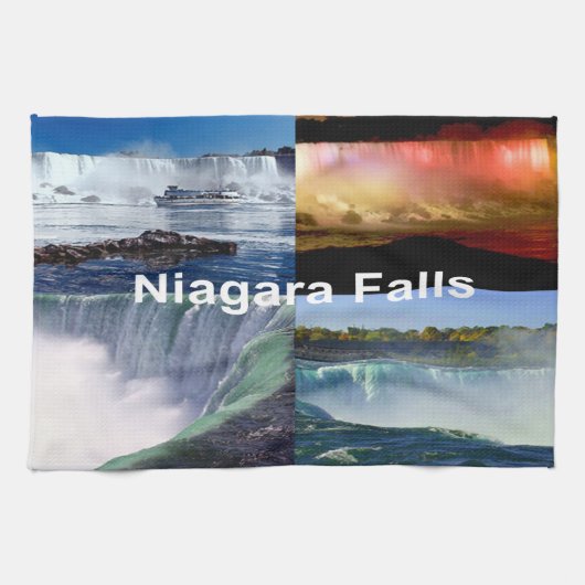 Niagara Herfsten New York Foto Uitzichten Theedoek (Horizontaal)