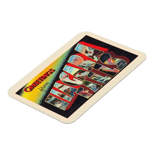 Niagara Herfsten New York NY Large Letter Briefkaa Magneet (Linkerzijde)