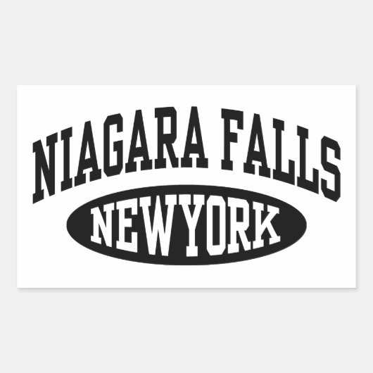 Niagara Herfsten New York Rechthoekige Sticker (Voorkant)