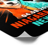 Niagara Herfsten New York Totale Zonsverduistering Poster (Hoek)