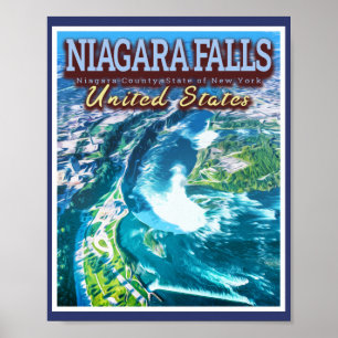 NIAGARA HERFSTEN - NIAGARA NEW YORK VERENIGDE STAT POSTER