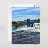 Niagara Herfsten NY: Prospect Point Observation To Briefkaart (Voorkant / Achterkant)