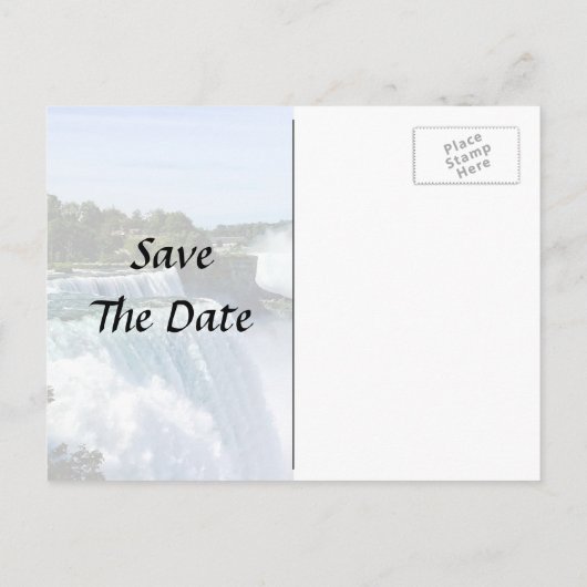 Niagara Herfsten NY - Uitzicht Van Amerikaanse zij Aankondigingskaart (Achterkant)
