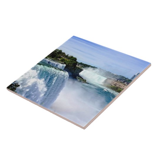 Niagara Herfsten NY - Uitzicht Van Amerikaanse zij Tegeltje (Zijkant)