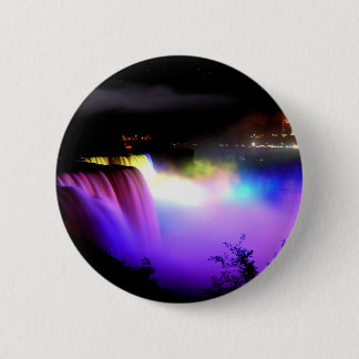 Niagara-Herfsten-onder-overstroomlichten-bij-nacht Ronde Button 5,7 Cm