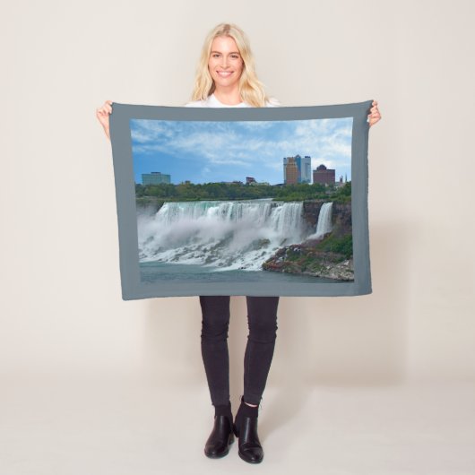 Niagara-Herfsten op de Canadese Side Fleece Blanke Deken (In situ)