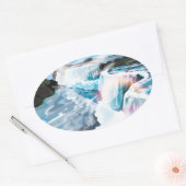Niagara Herfsten Ovale Sticker (Envelop)