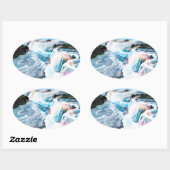 Niagara Herfsten Ovale Sticker (Vel)