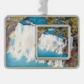 NIAGARA-HERFSTEN - Panorama Verzilverd Kader Ornament (Voorkant)