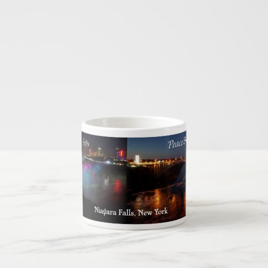 Niagara Herfsten Peace Bridge espresso mok (Voorkant)
