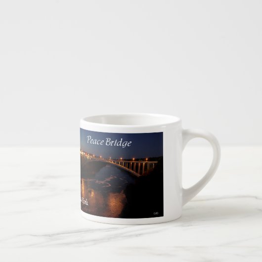 Niagara Herfsten Peace Bridge espresso mok (Rechts)