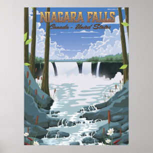 Niagara Herfsten Reisposter Poster