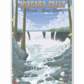 Niagara Herfsten Reisposter Sticker (Voorkant)