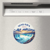 "Niagara Herfsten - Retro 90's Splash Koelkast Mag Magneet (Insitu (Vaatwasser))