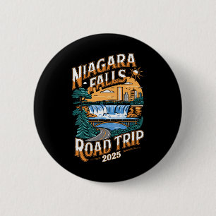 Niagara Herfsten Road Trip 2025 - Zomervakantie Ronde Button 5,7 Cm