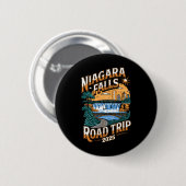 Niagara Herfsten Road Trip 2025 - Zomervakantie Ronde Button 5,7 Cm (Voorkant /achterkant)