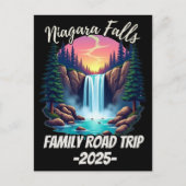 Niagara Herfsten Road Trip Familie Vakantie Trip M Briefkaart (Voorkant)