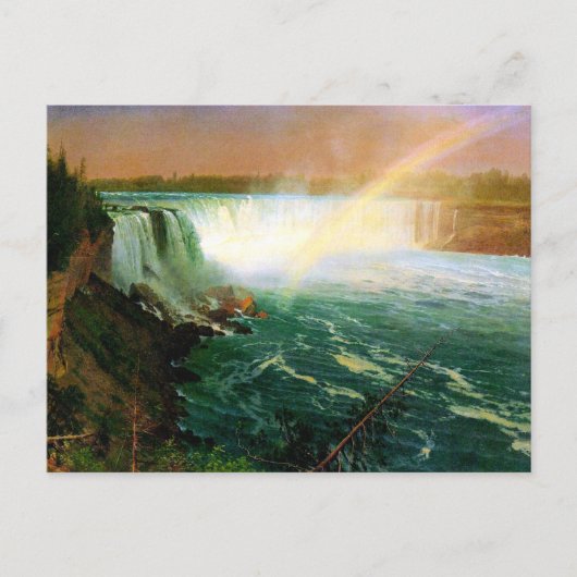 Niagara herfsten schilderij kunstenaar Albert Bier Briefkaart (Voorkant)