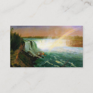 Niagara herfsten schilderij kunstenaar Albert Bier Visitekaartje