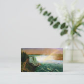 Niagara herfsten schilderij kunstenaar Albert Bier Visitekaartje (Staand voorkant)