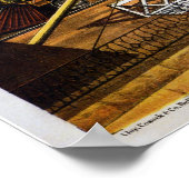 Niagara Herfsten Suspension Bridge 1876 Poster (Hoek)