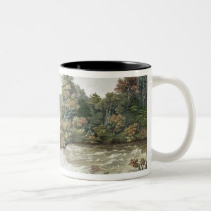Niagara-Herfsten van Goat Island Tweekleurige Koffiemok