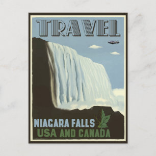 Niagara Herfsten Vintage Travel Poster Briefkaart