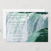 Niagara Herfsten Waterfall Wedding Invitations Kaart (Voorkant / Achterkant)
