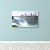 Niagara Herfsten Wrapped Canvas Afdruk (Insitu (Houten vloer))