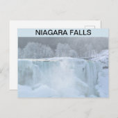 NIAGARA TOMBE UNE CARTE POSTALE GELÉE (Devant / Derrière)
