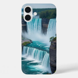 Niagara-Uitzicht iPhone 16 Plus Hoesje