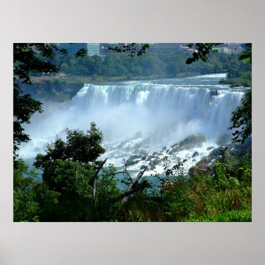 Niagra Herfsten Canvas Poster (Voorkant)
