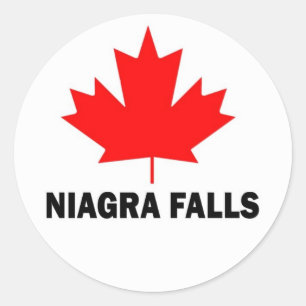 Niagra Herfsten Ronde Sticker