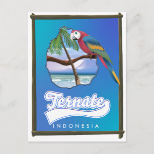Nias Island Indonesia reiskaart Uitnodiging Briefkaart