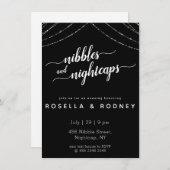 Nibbles Nightcaps Fab Engagement Party Uitnodiging (Voorkant / Achterkant)