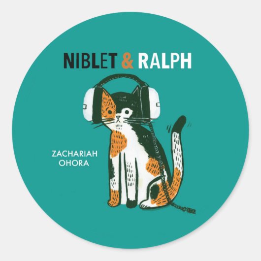 Niblet & Ralph Ronde Sticker (Voorkant)