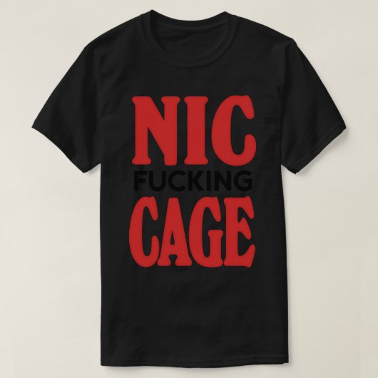 Nic Cage T-shirt (Design voorkant)