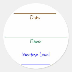 Nic-Juice-labels Ronde Sticker
