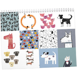 Nic Squirrell Calendrier des chats et des chiens