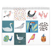 Nic Squirrell Quirky Birds Calendrier (Protection)