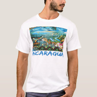 Nicaragua Artesania vlag Midden-Amerika T-shirt