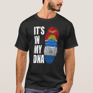 Nicaragua en Kiribati mengen DNA-erfgoedvlag T-shirt