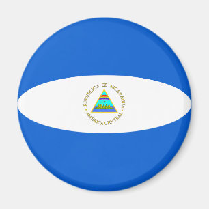 Nicaragua Fisheye Vlagmagneet Magneet