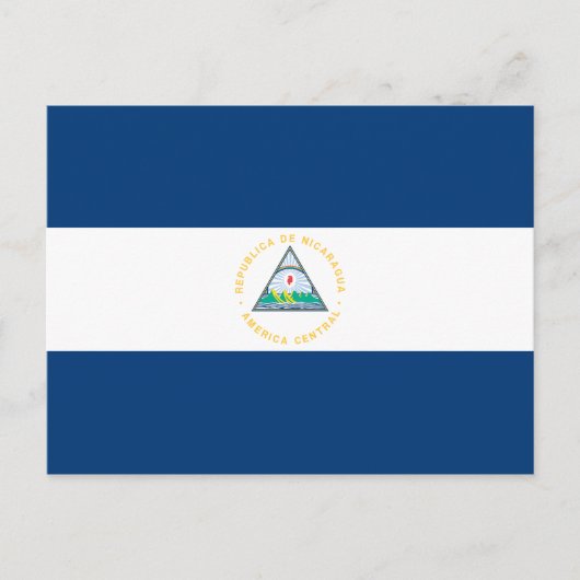 Nicaragua Flag Briefkaart (Voorkant)