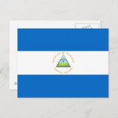 Nicaragua Flag Briefkaart (Voorkant / Achterkant)