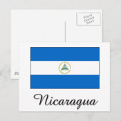 Nicaragua Flag Design Briefkaart (Voorkant / Achterkant)