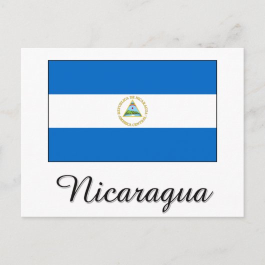 Nicaragua Flag Design Briefkaart (Voorkant)