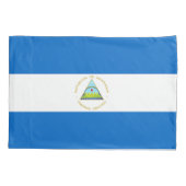 Nicaragua Flag Kussensloop (Achterkant)