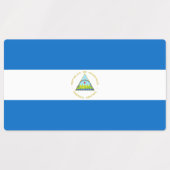 Nicaragua Flag Labels (Design 1)